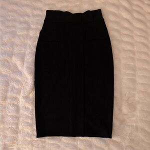 Vintage Diane Von Furstenberg Black Pencil skirt